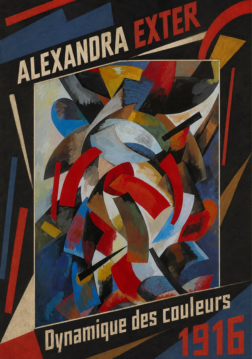 Alexandra Exter Dynamique Des Couleurs 1916 No5 - Plakát