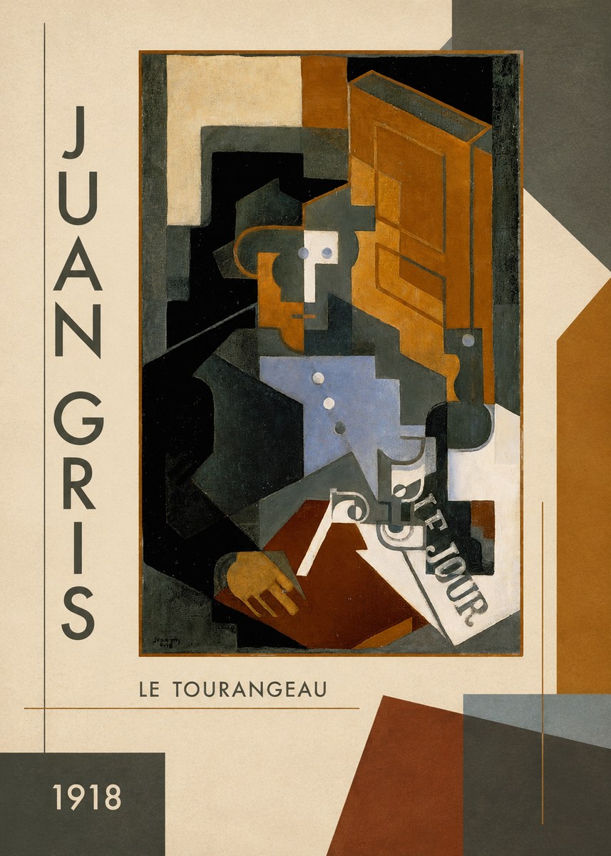 Juan Gris Le Tourangeau No3 - Plakát