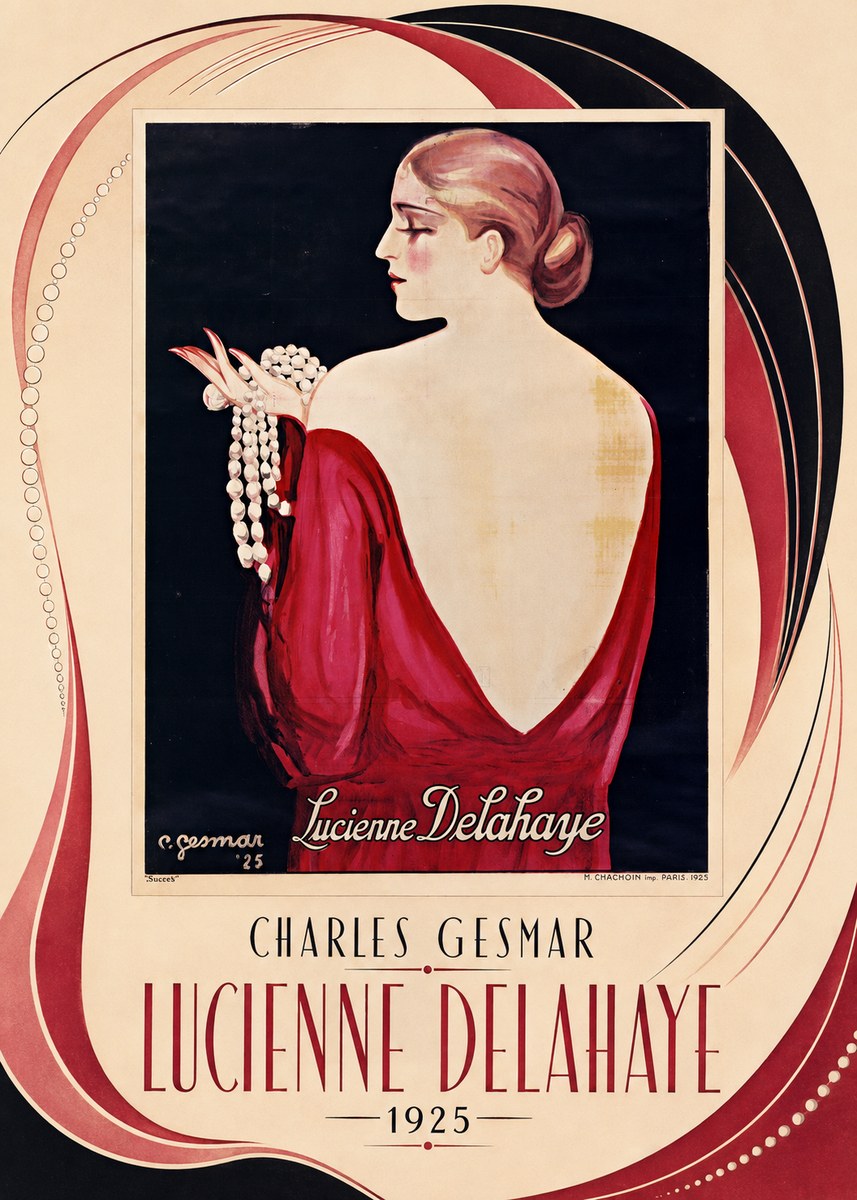 Charles Gesmar Lucienne Delahaye No3 - Plakát