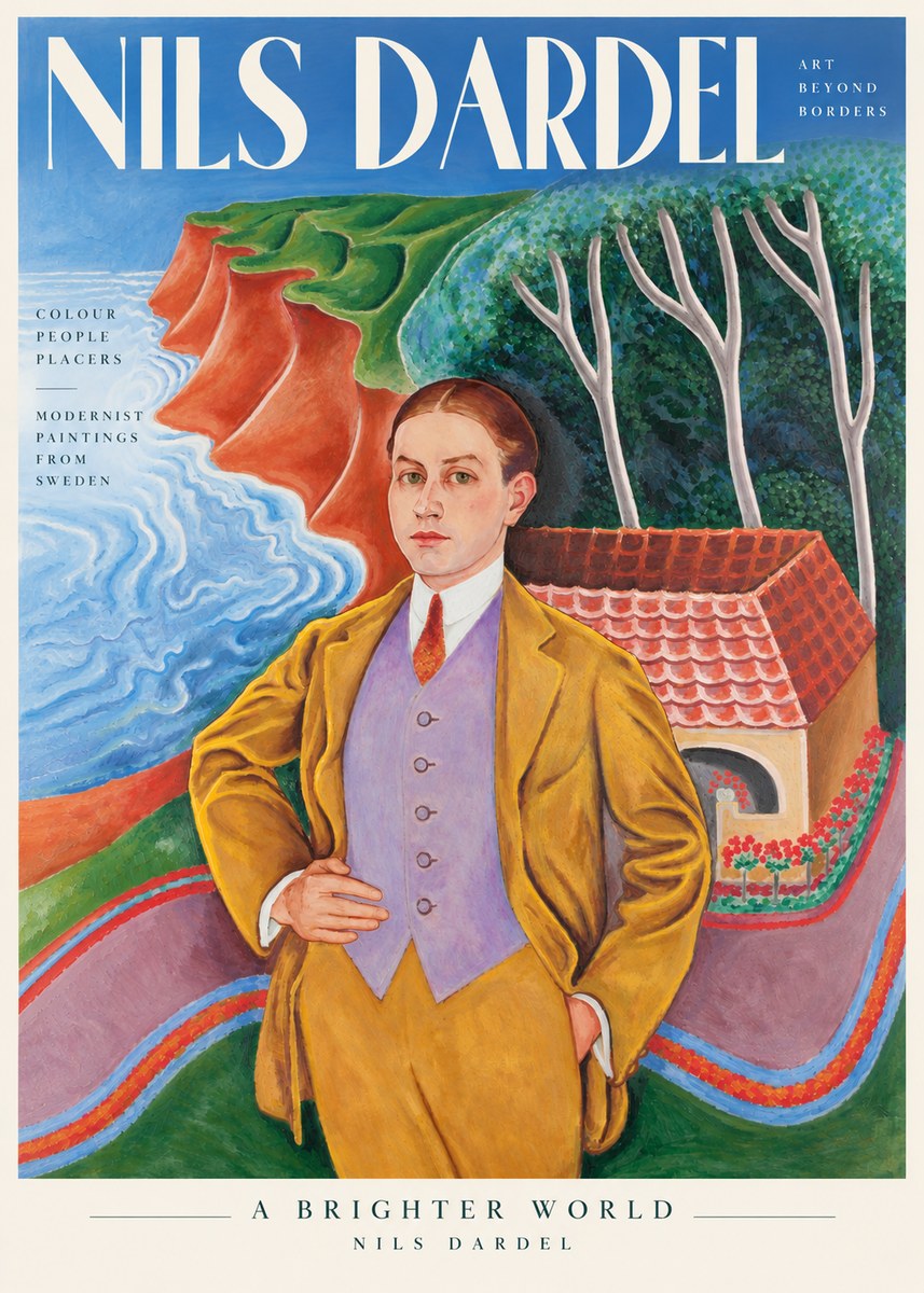Nils Dardel Portrait in a Southern Landscape No3 - Plakát
