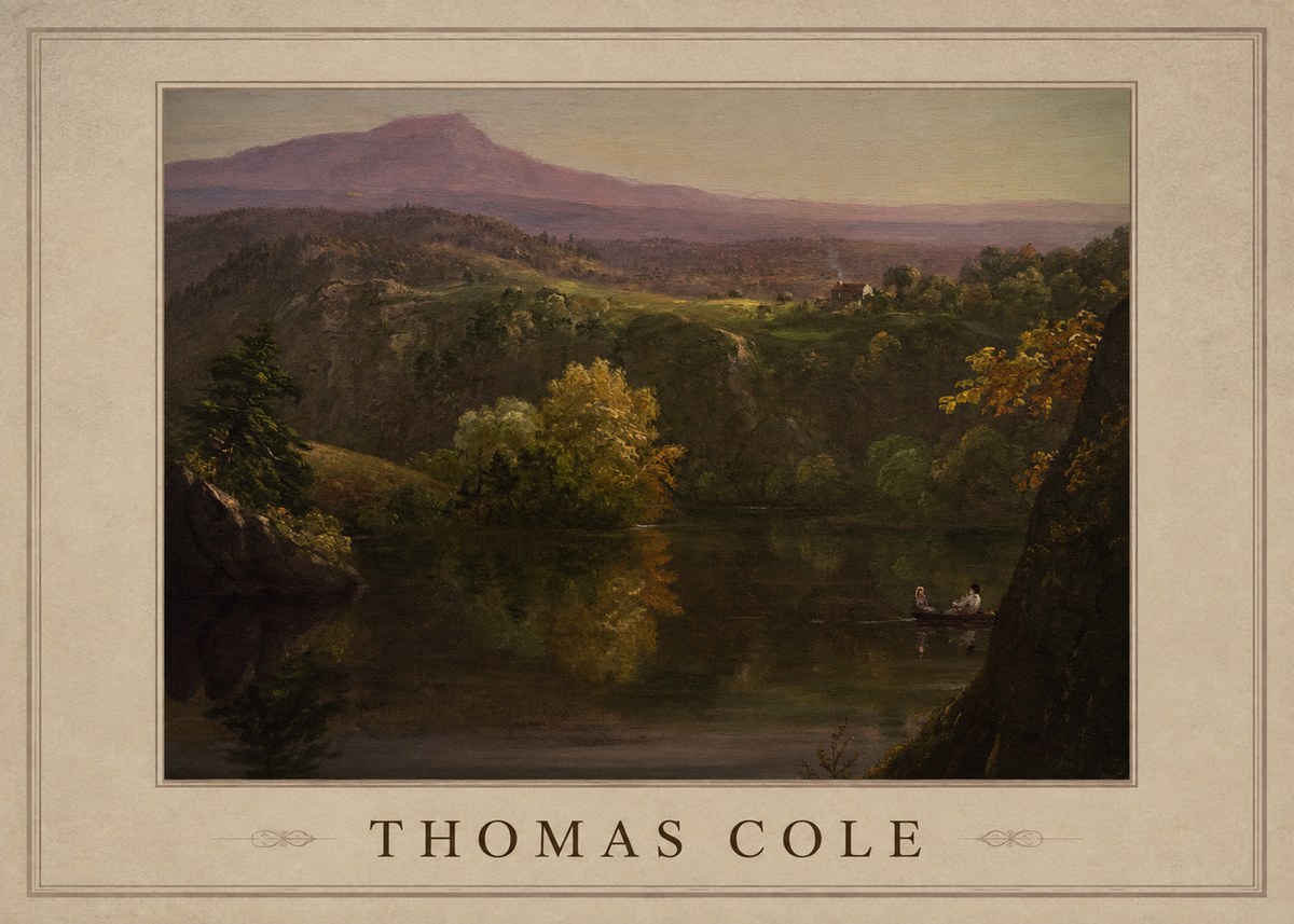 Thomas Cole View of the Catskill Mountains, Early Autumn No1 - Plakát