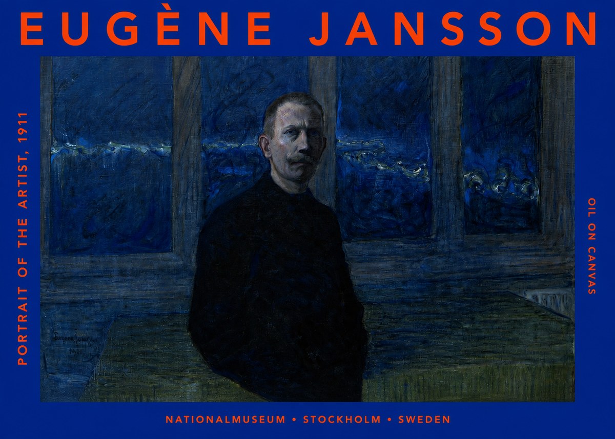 Eugène Jansson Portrait of the Artist, 1911 No2 - Plakát