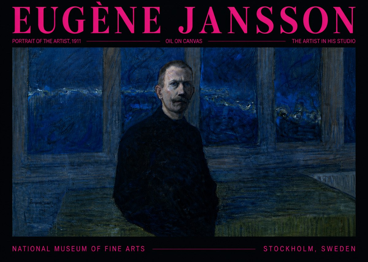 Eugène Jansson Portrait of the Artist, 1911 No5 - Plakát