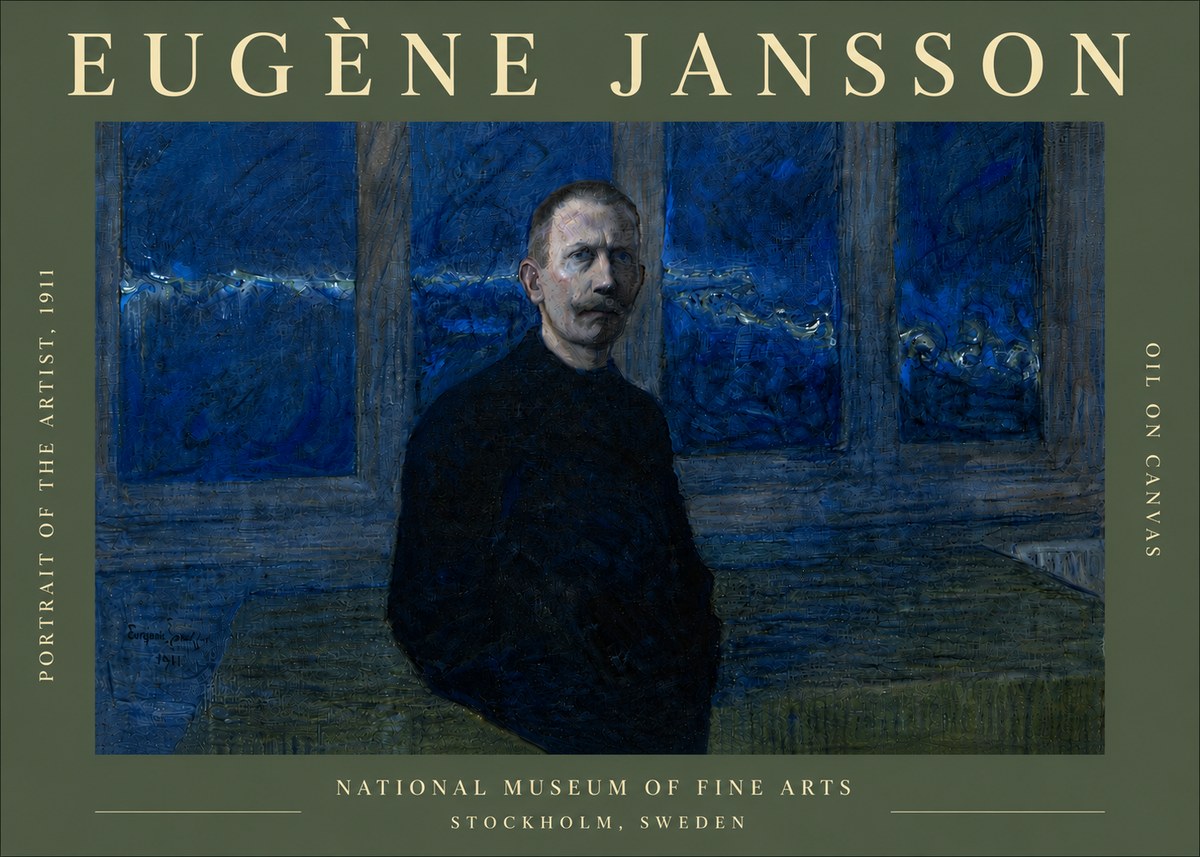Eugène Jansson Portrait of the Artist, 1911 No6 - Plakát