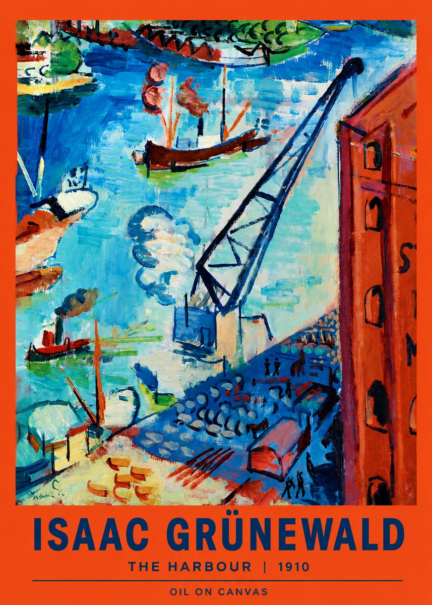 Isaac Grünewald The Harbour No2 - Plakát