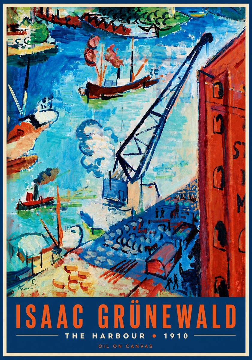 Isaac Grünewald The Harbour No5 - Plakát