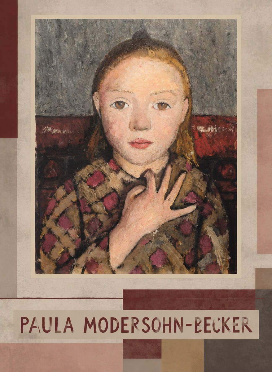 Paula Modersohn-Becker Girl in Checked Blouse No3 - Plakát