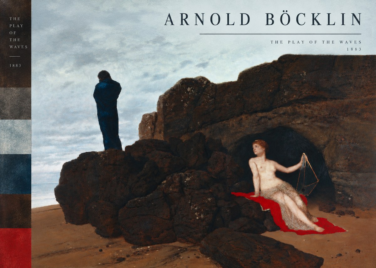 Arnold Böcklin The Play of the Waves No6 - Plakát