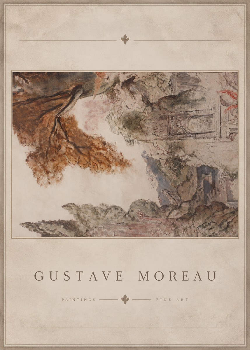 Gustave Moreau Architectural Study No4 - Plakát