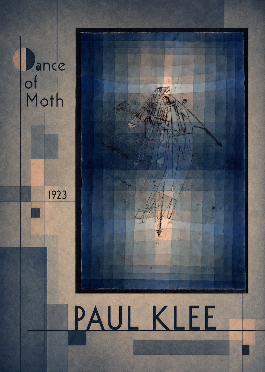 Paul Klee Dance of Moth No2 - Plakát