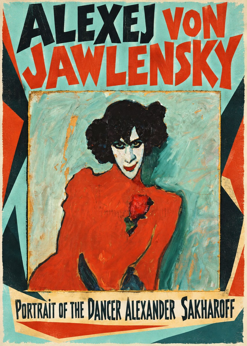Alexej von Jawlensky Portrait of the Dancer Alexander Sakharoff No4 - Plakát