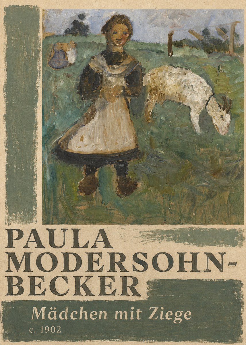 Paula Modersohn-Becker Mädchen Mit Ziege No2 - Plakát