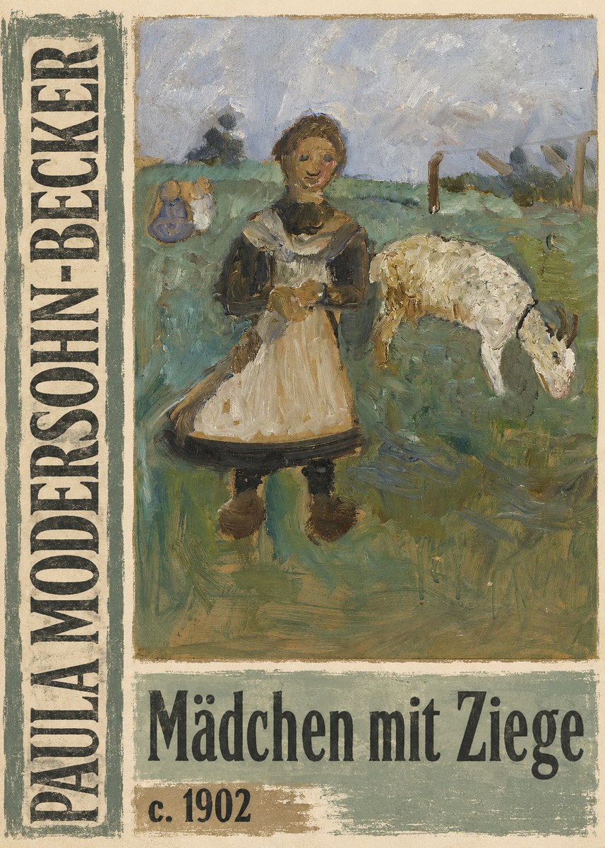Paula Modersohn-Becker Mädchen Mit Ziege No4 - Plakát