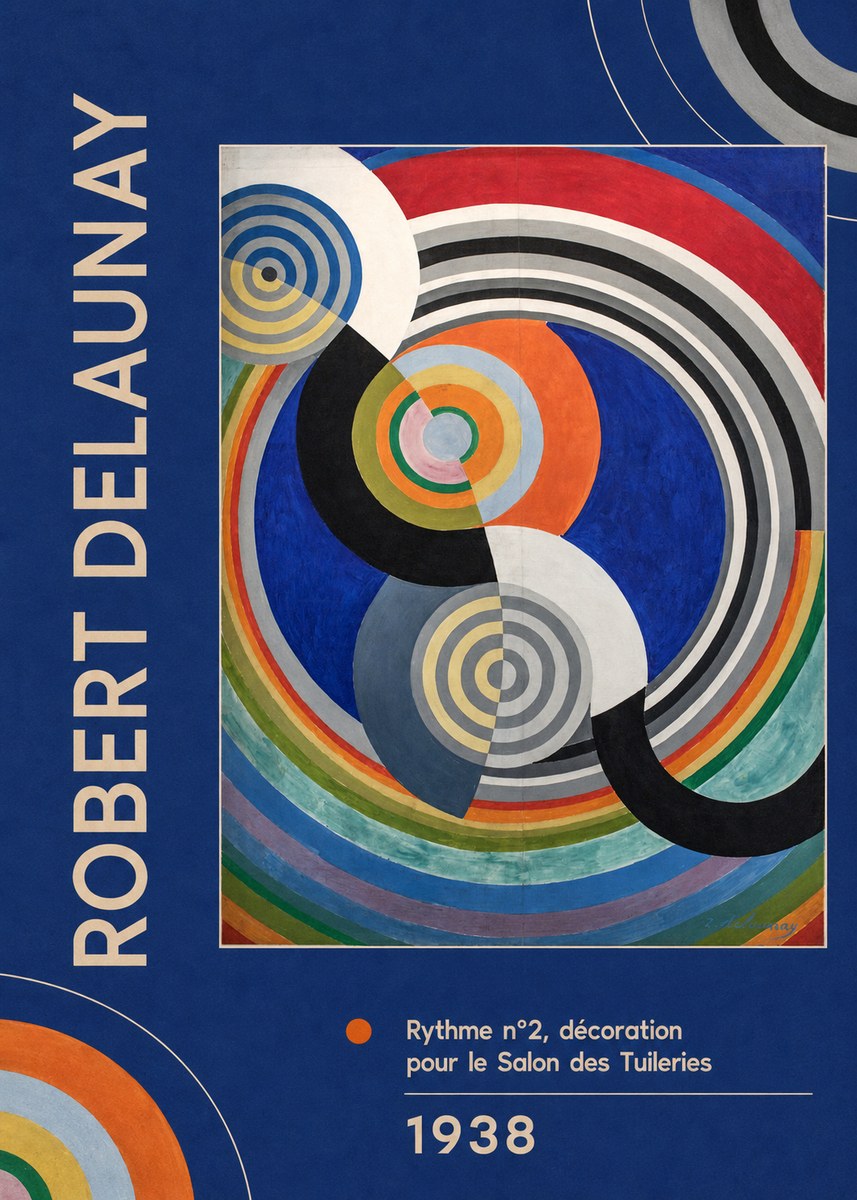 Robert Delaunay Rythme N°2, Décoration Pour Le Salon Des Tuileries No2 - Plakát