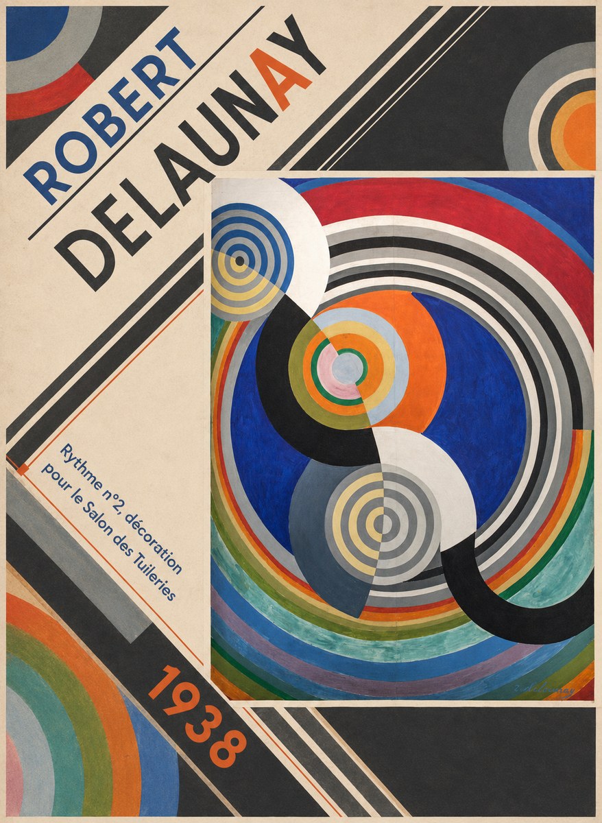 Robert Delaunay Rythme N°2, Décoration Pour Le Salon Des Tuileries No4 - Plakát