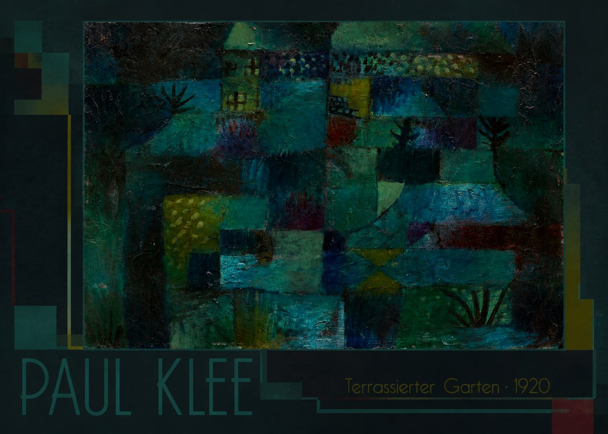 Paul Klee Terrassierter Garten No1 - Plakát