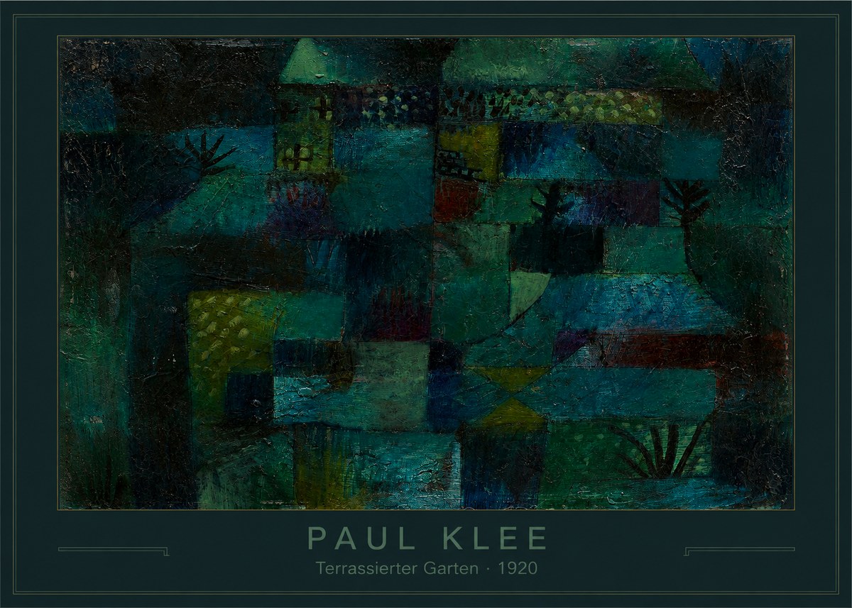 Paul Klee Terrassierter Garten No3 - Plakát