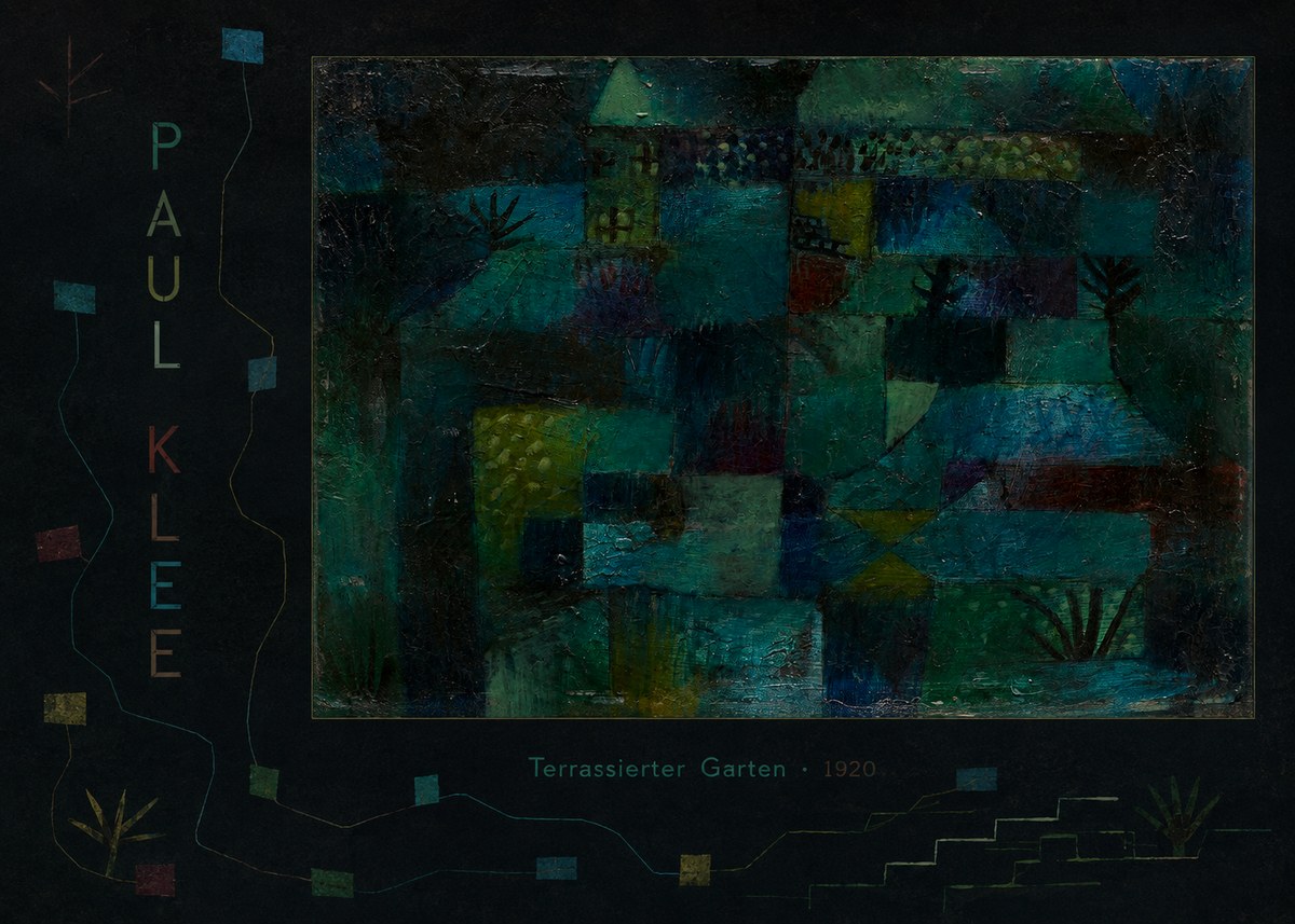 Paul Klee Terrassierter Garten No6 - Plakát