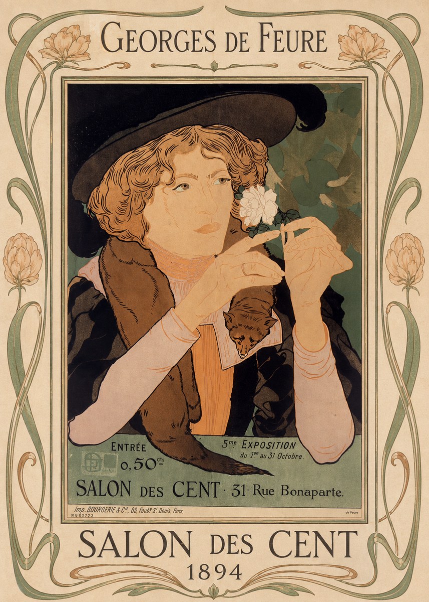 Georges de Feure Salon Des Cent - 1894 No1 - Plakát