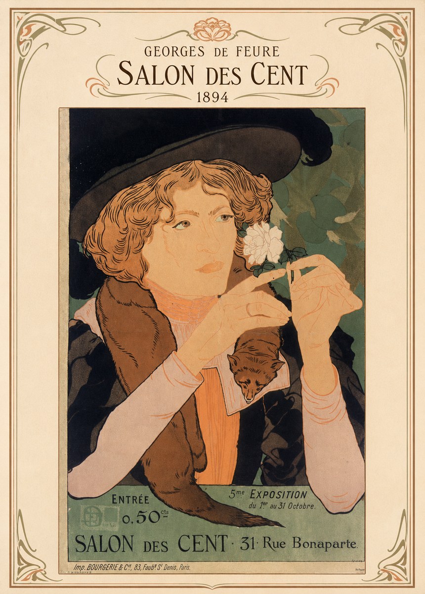 Georges de Feure Salon Des Cent - 1894 No4 - Plakát