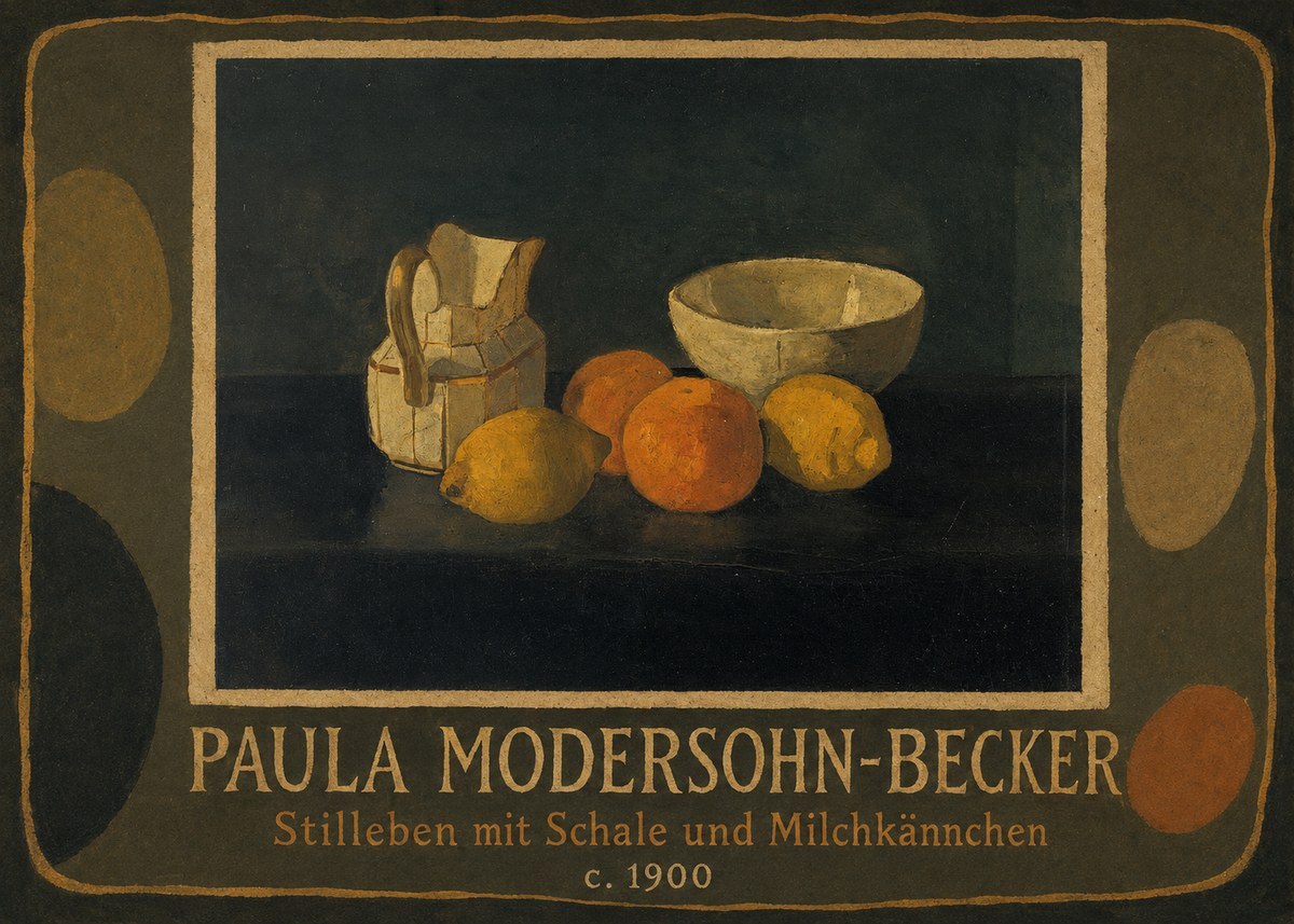 Paula Modersohn-Becker Stilleben Mit Schale Und Milchkännchen No5 - Plakát