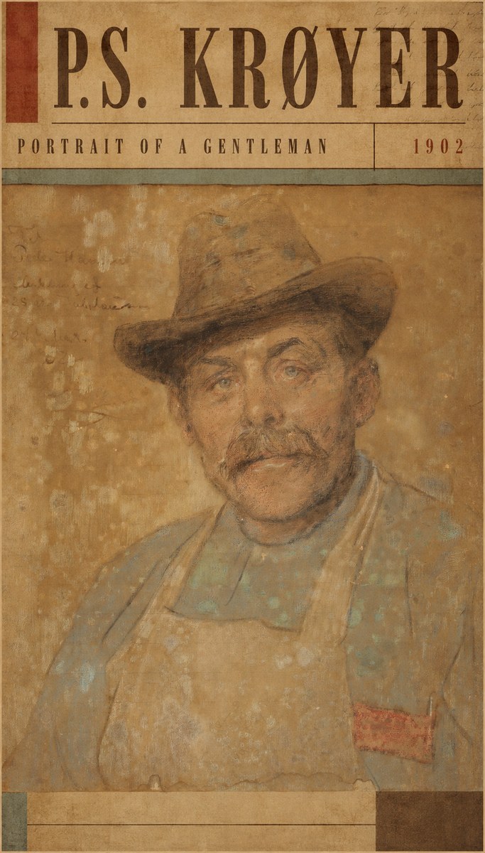 P.S. Krøyer Portrait of a Gentleman No4 - Plakát