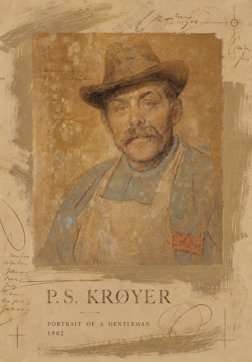 P.S. Krøyer Portrait of a Gentleman No5 - Plakát