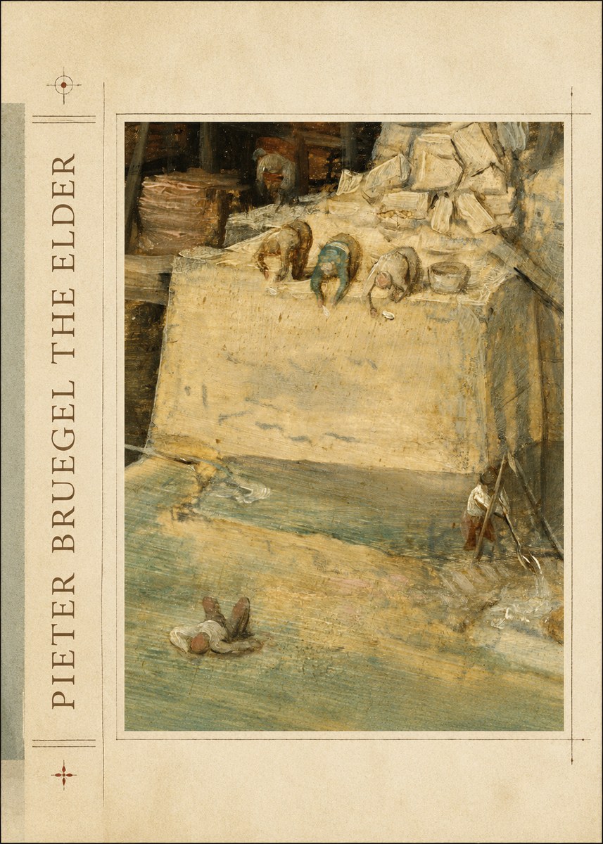 Pieter Bruegel Figures on the Embankment No2 - Plakát