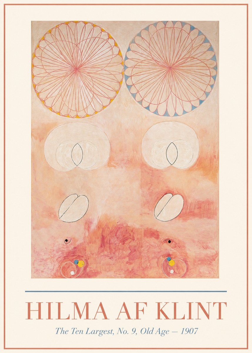 Hilma af Klint The Ten Largest, No. 9, Old Age – 1907 No1 - Plakát