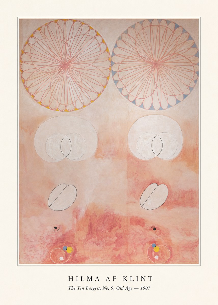 Hilma af Klint The Ten Largest, No. 9, Old Age – 1907 No4 - Plakát