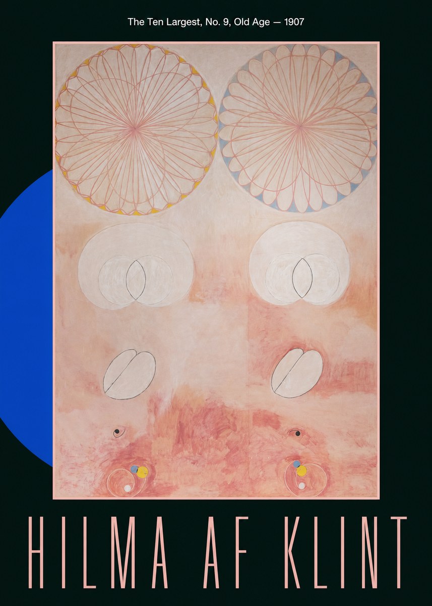 Hilma af Klint The Ten Largest, No. 9, Old Age – 1907 No6 - Plakát