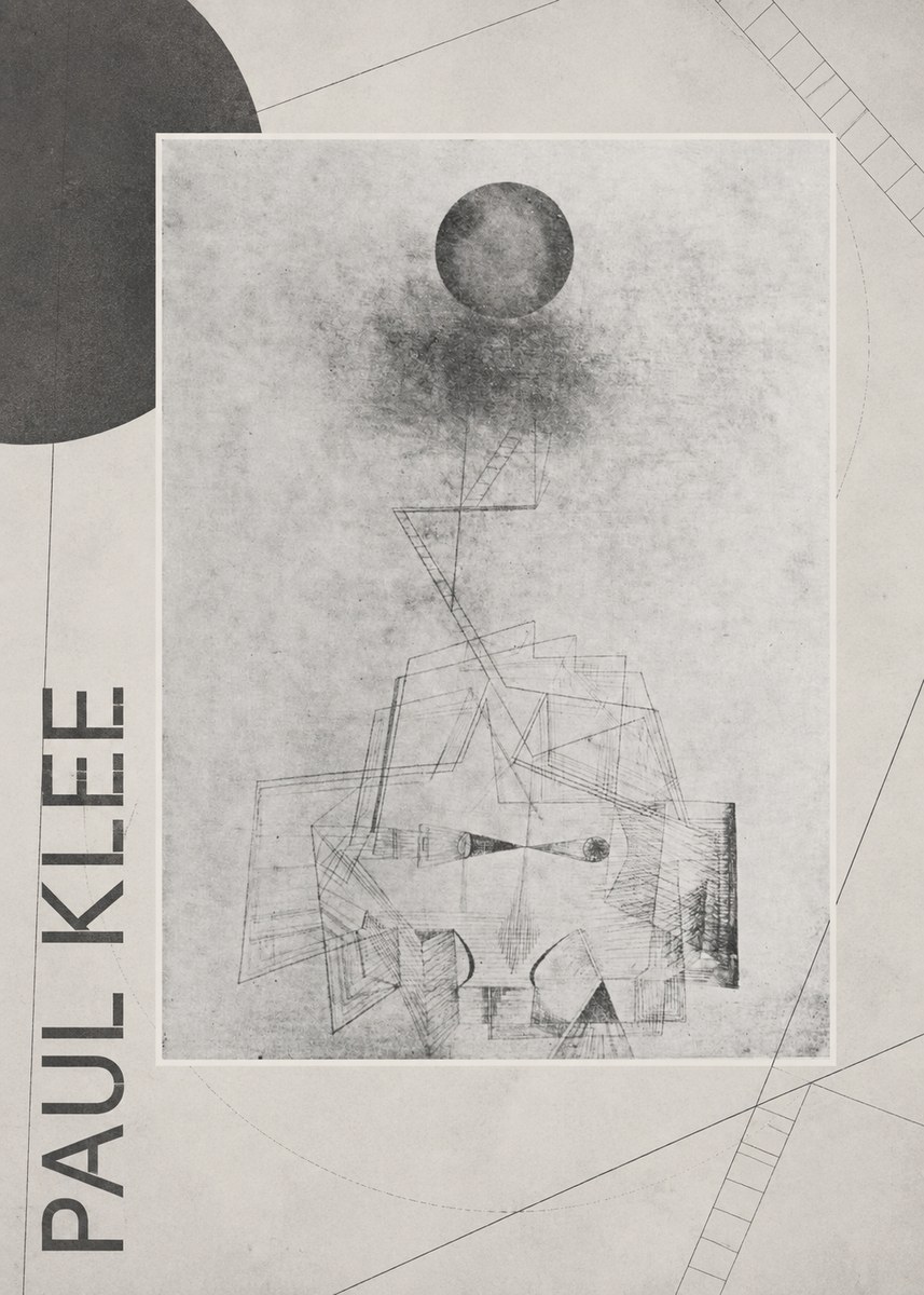 Paul Klee Abstract Study with Sphere and Ladder No6 - Plakát