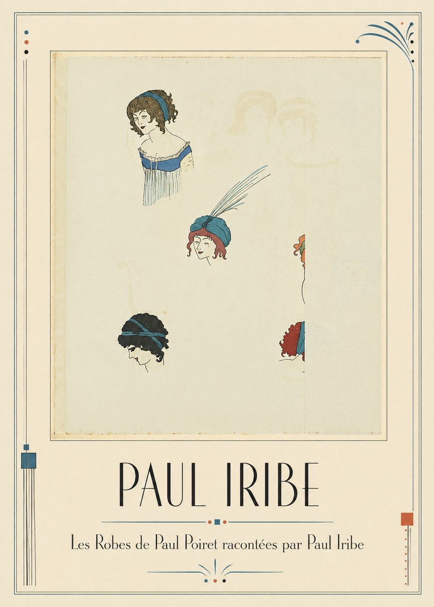 Paul Iribe Les Robes De Paul Poiret Racontées Par Paul Iribe No1 - Plakát