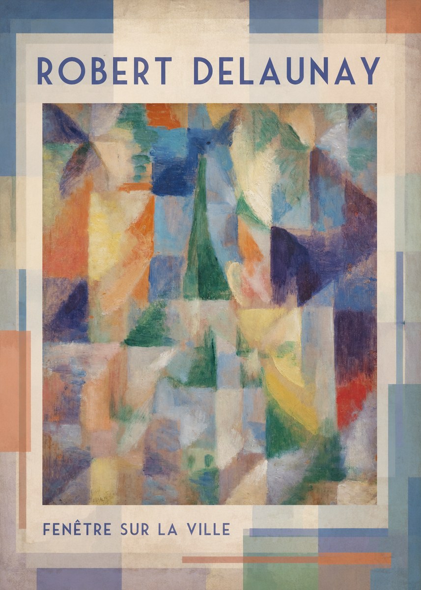 Robert Delaunay Fenêtre Sur La Ville No1 - Plakát