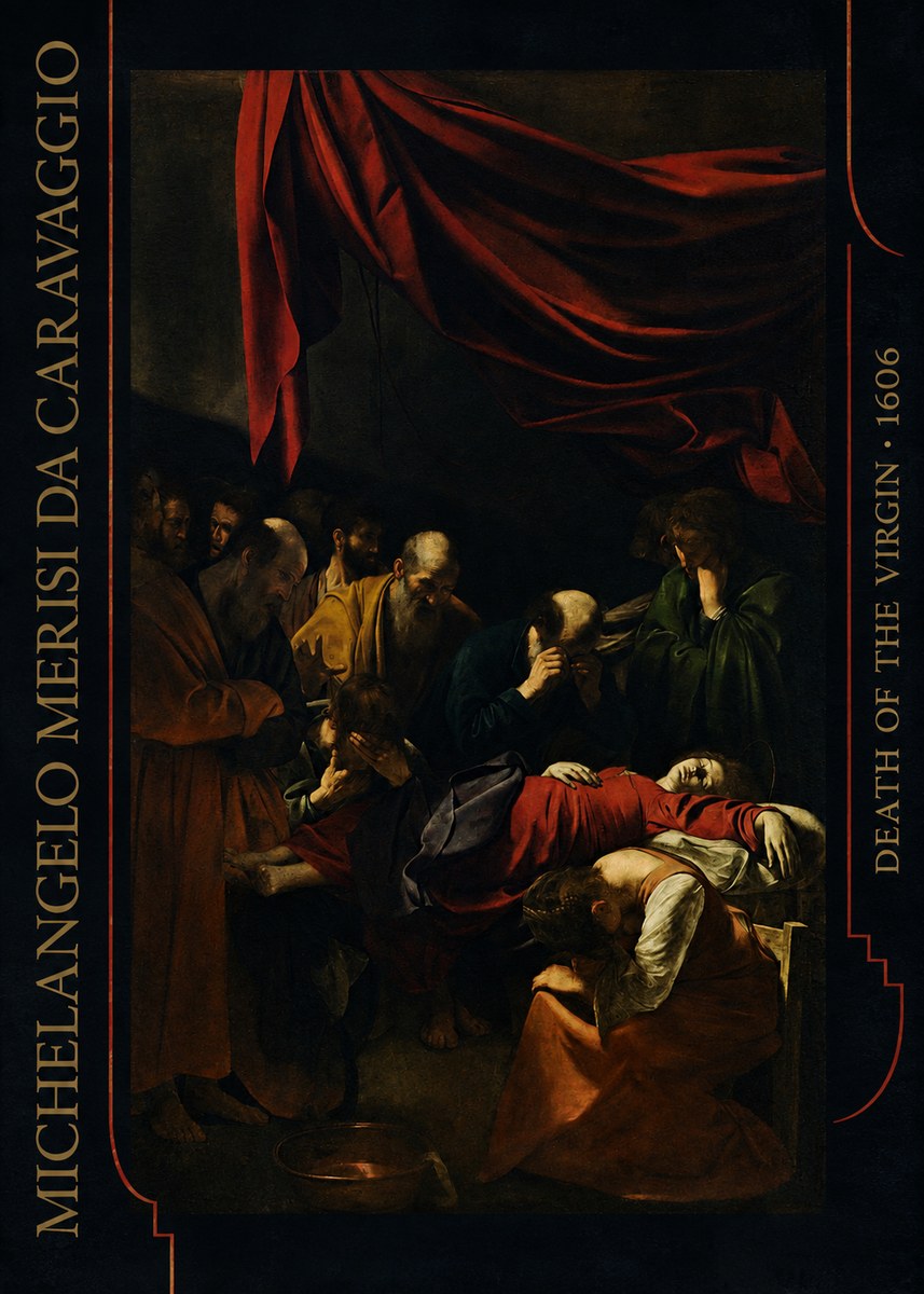 Michelangelo Merisi da Caravaggio Death of the Virgin No6 - Plakát