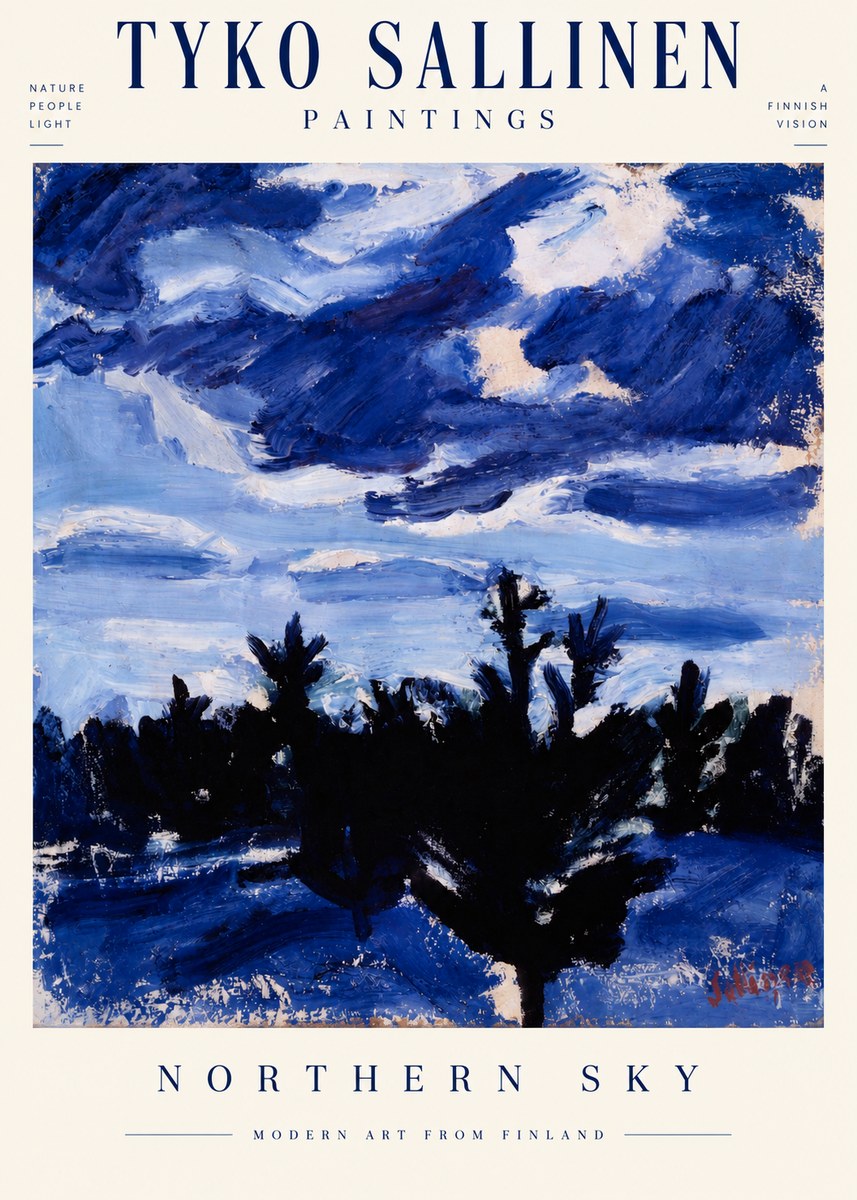 Tyko Sallinen Northern Sky No3 - Plakát