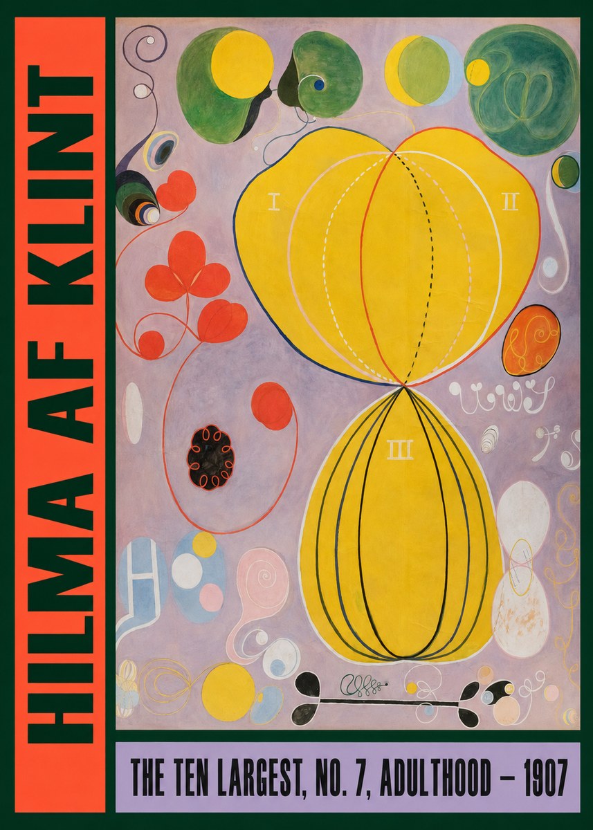 Hilma af Klint The Ten Largest, No. 7, Adulthood No2 - Plakát