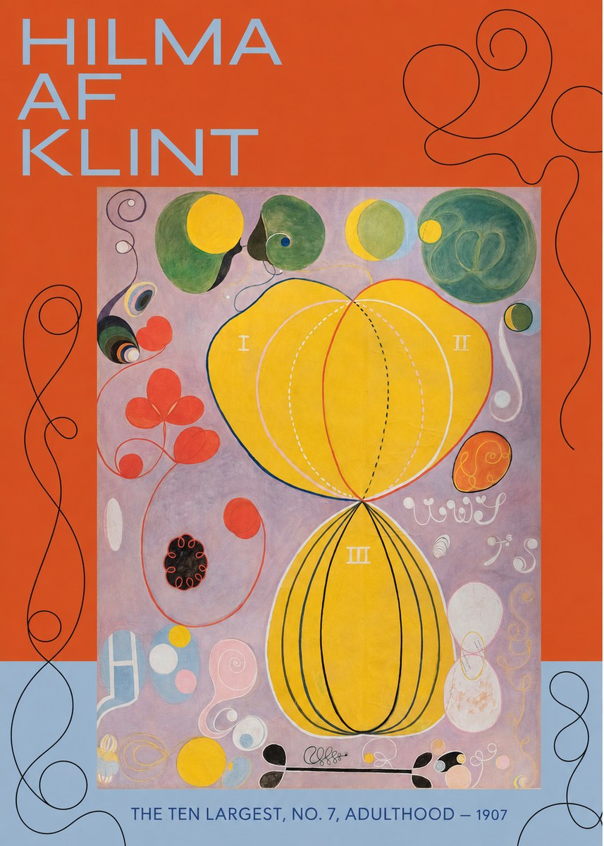 Hilma af Klint The Ten Largest, No. 7, Adulthood No4 - Plakát