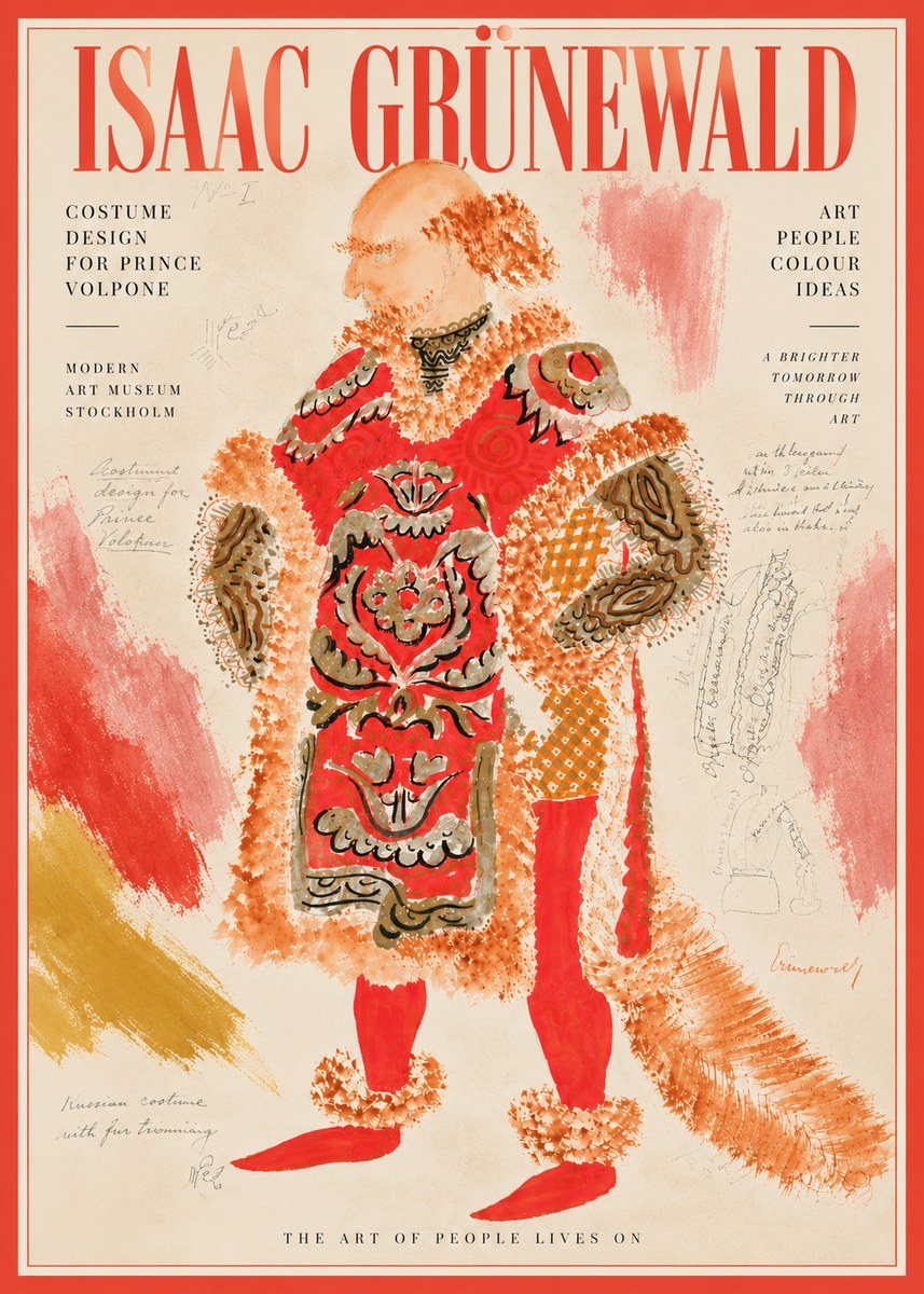 Isaac Grünewald Costume Design for a Theatre Production No6 - Plakát