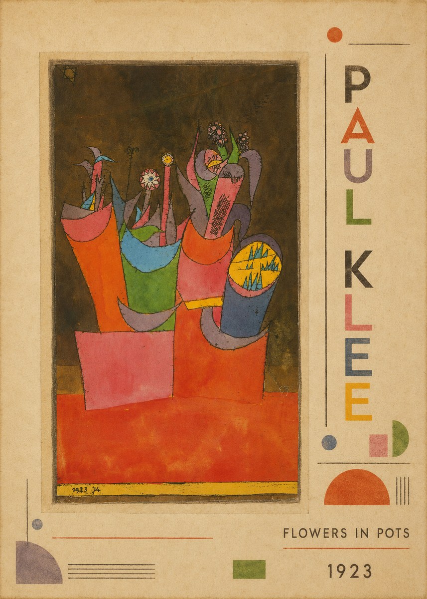 Paul Klee Flowers in Pots No2 - Plakát