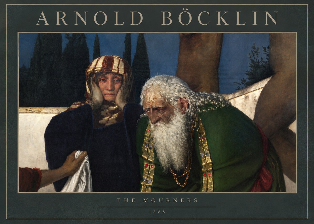 Arnold Böcklin Lamentation over the Dead Christ No5 - Plakát