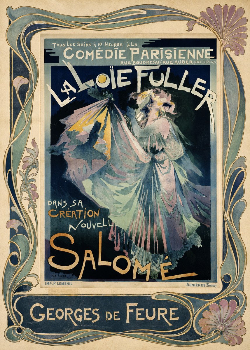 Georges de Feure La Loïe Fuller - Salomé I No1 - Plakát