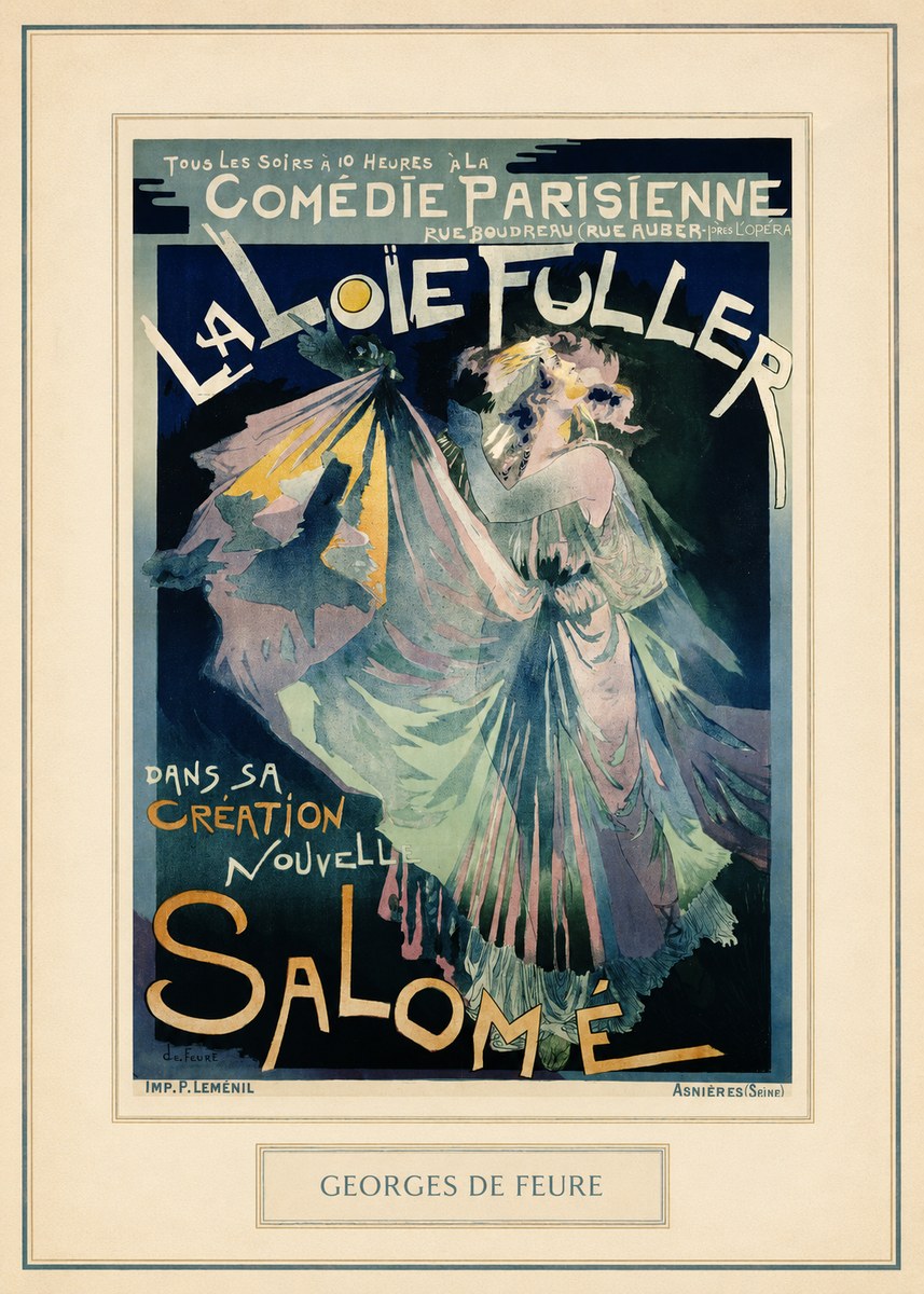 Georges de Feure La Loïe Fuller - Salomé I No4 - Plakát