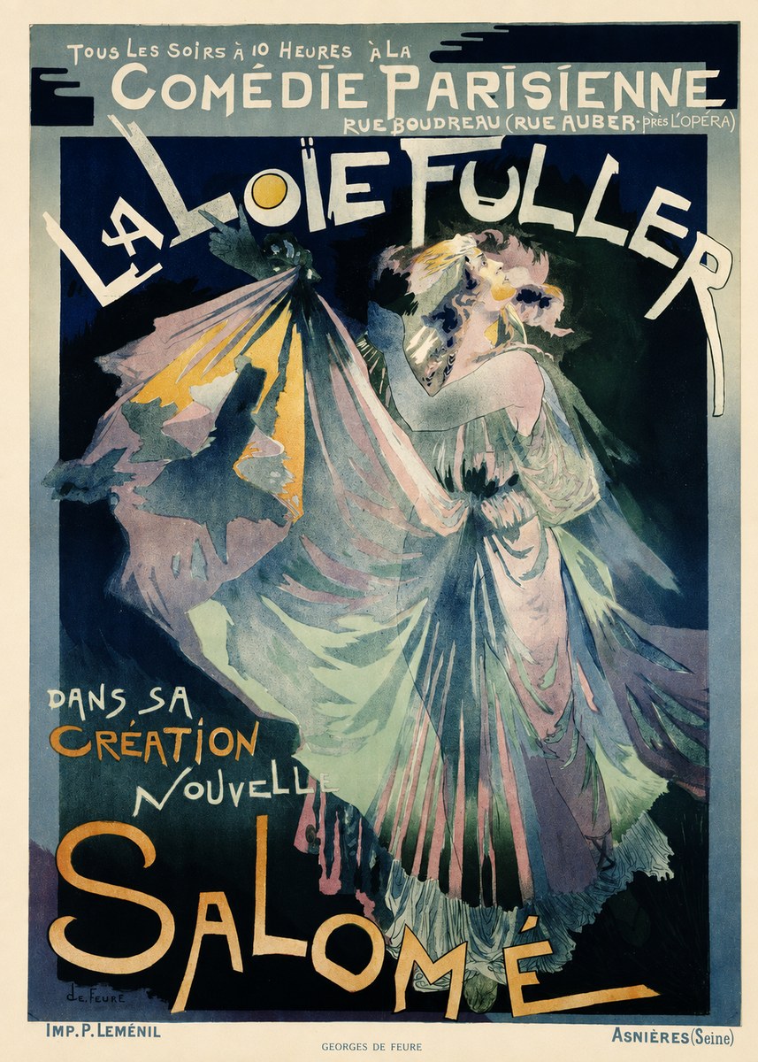 Georges de Feure La Loïe Fuller - Salomé I No6 - Plakát