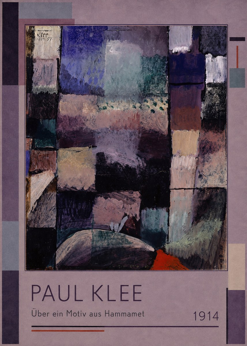 Paul Klee Über Ein Motiv Aus Hammamet No1 - Plakát