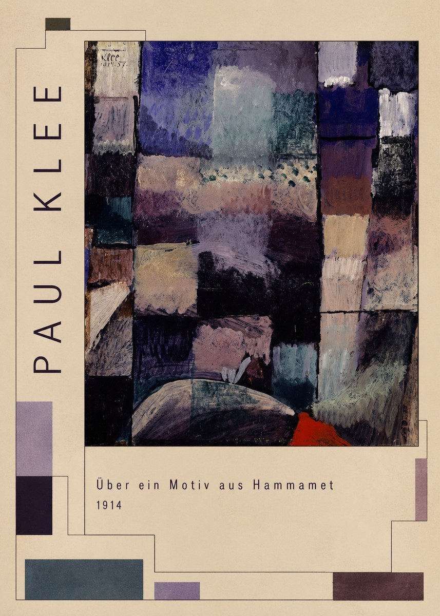 Paul Klee Über Ein Motiv Aus Hammamet No2 - Plakát