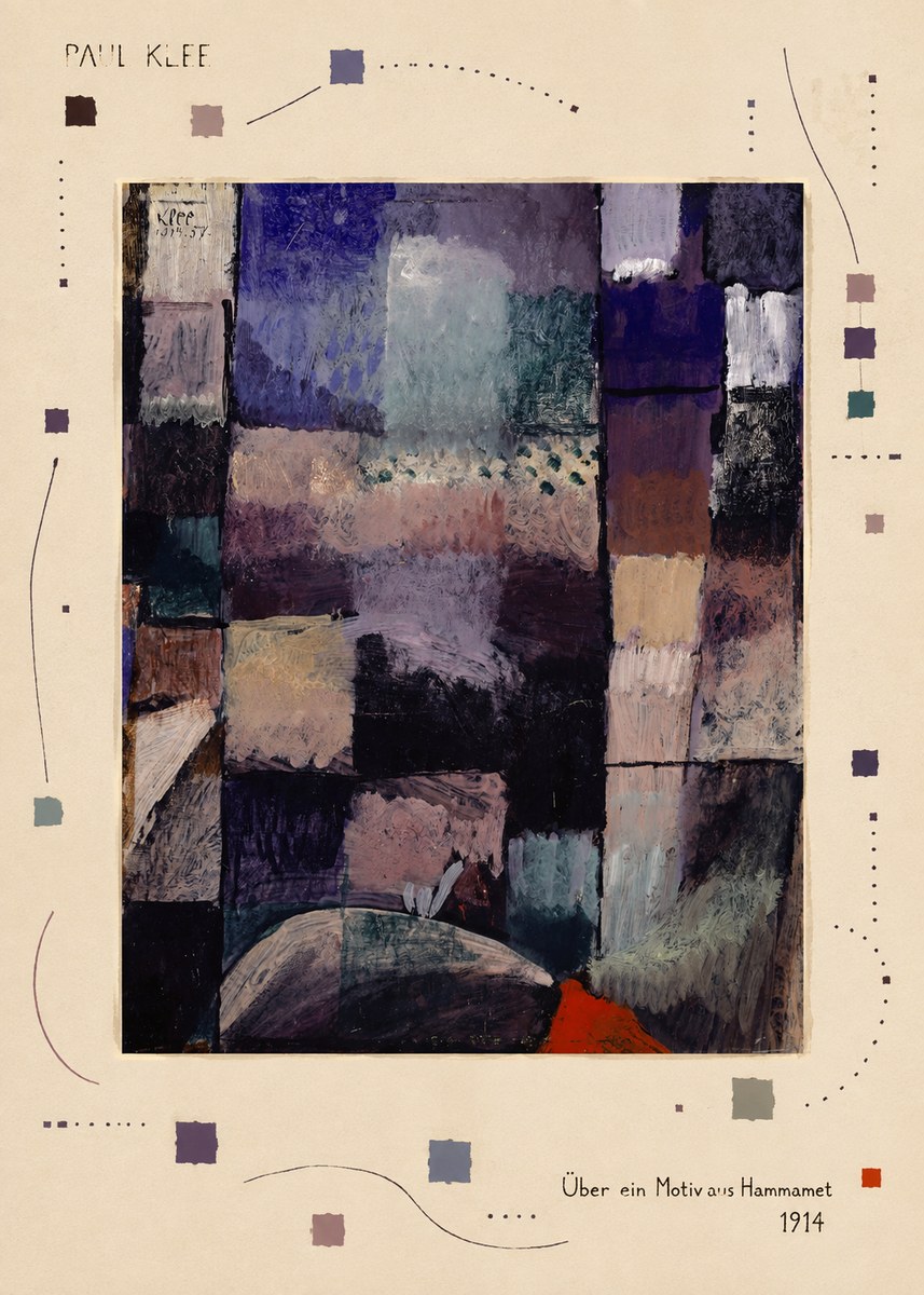 Paul Klee Über Ein Motiv Aus Hammamet No3 - Plakát