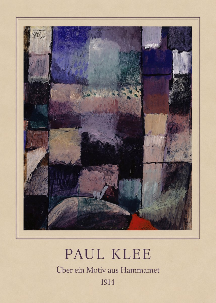 Paul Klee Über Ein Motiv Aus Hammamet No4 - Plakát