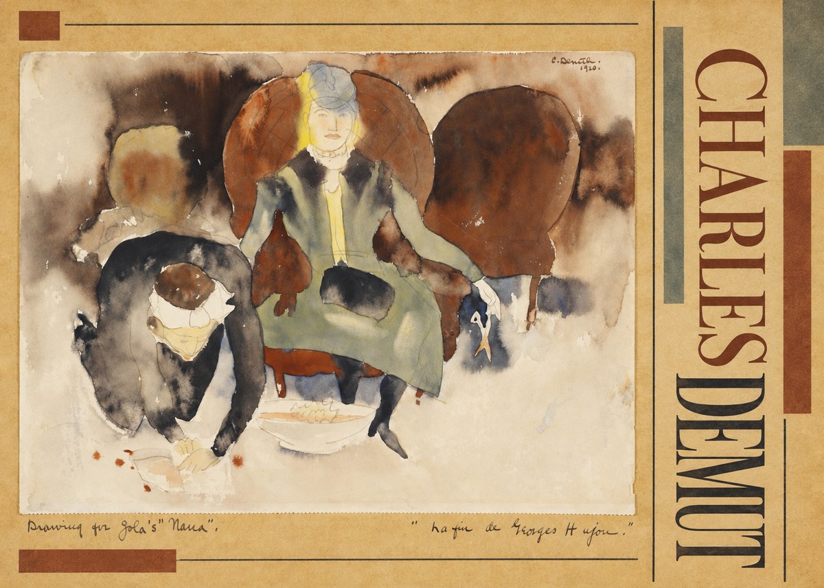 Charles Demuth Drawing for Zola's "Nana" No2 - Plakát