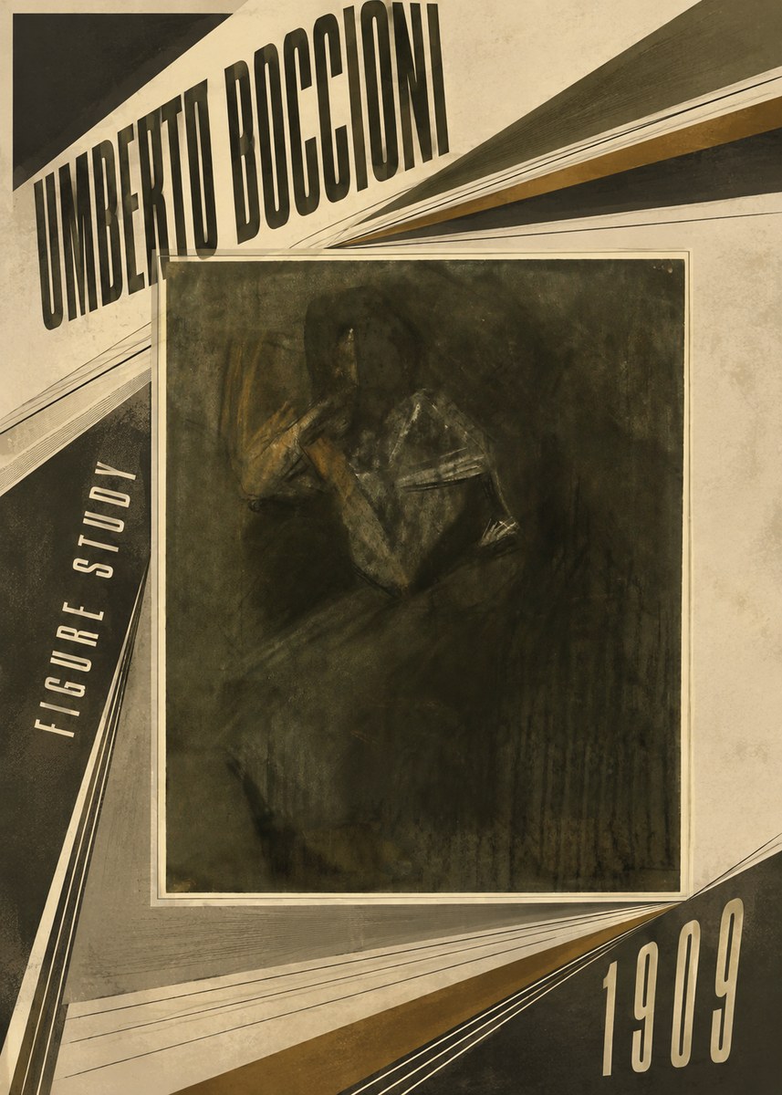 Umberto Boccioni Figure Study I No5 - Plakát